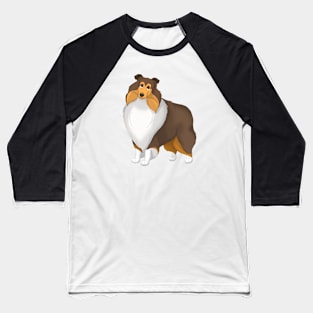 Sable Rough Collie Dog Baseball T-Shirt